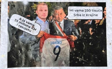 Plakat sa likovima Stanivukovića i Gotovine osvanuo u Banjoj Luci povodom godišnjice „Oluje“