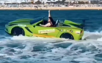 Odmor u Dubaiju iz bajke: DRAGANA MIRKOVIĆ VOZI AUTO NA VODI!