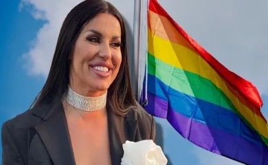 "Crno i zlatno" se ori Tašom! SEKA ODUŠEVLJENA LGBT IZVOĐAČIMA NA PARADI! Pjevačica pomno gleda sve i ne skida osmijeh s lica!