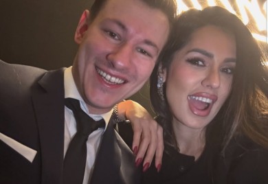 "DOĐITE NAM NA SVADBU" Tanja Savić puca od sreće kraj vjerenika Mukija