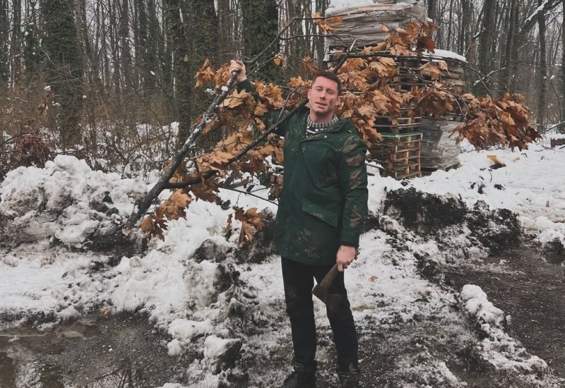 Razvod iza njega, emocije ispred svega: Jovan Pantić sa kćerkom po badnjak