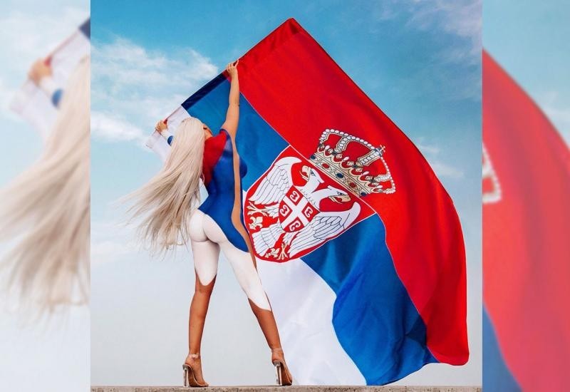 GOLA S OGRNUTOM ZASTAVOM: Za Karleušu je Kosovo i dalje Srbija