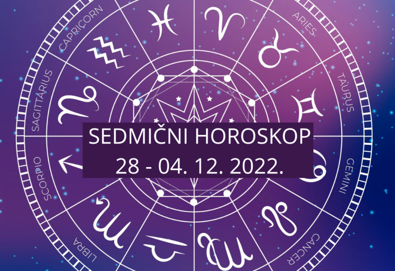 Sedmicni horoskop od 28. do 04. decembra 2022. godine