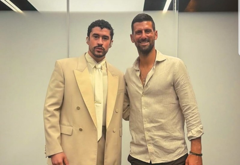 Si te quieres divertir: Novak Đoković iznenadio fanove na koncertu Bad Bunny-a u Londonu